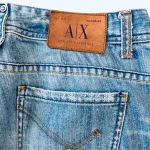 Vtg 90s Armani Exchange Y2K Denim Jeans Flare Pants